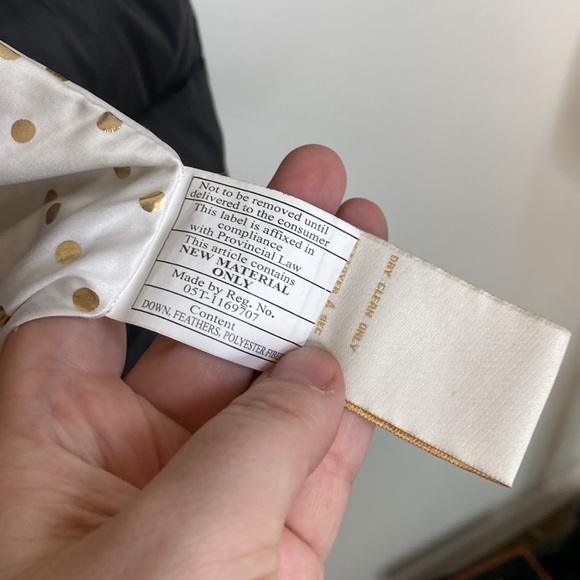 KATE SPADE Black Puffer Jacket with Removable Faux Fur Hood, Size S/P - Picture 12 of 13